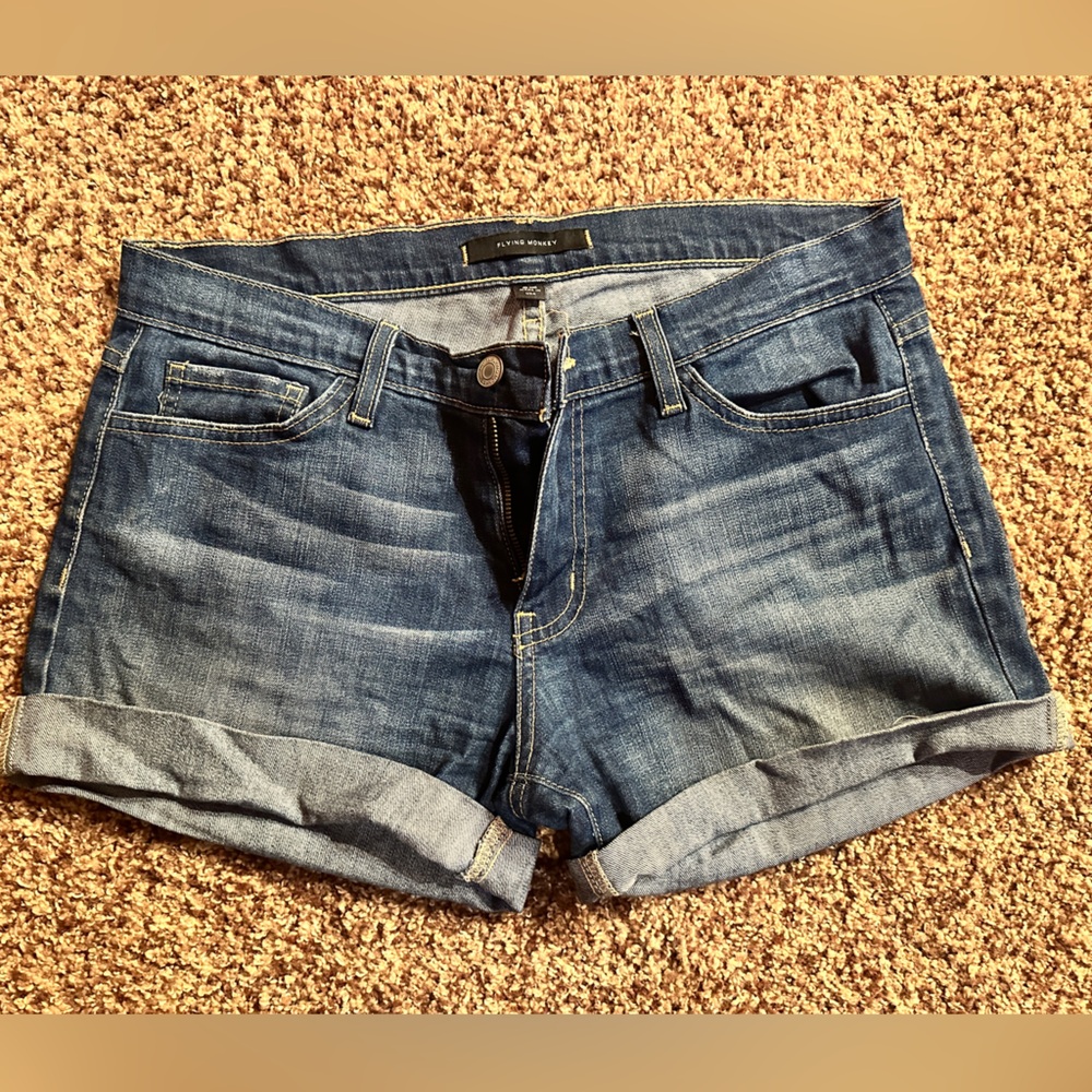 Flying Monkey Denim Jean Shorts Size 27